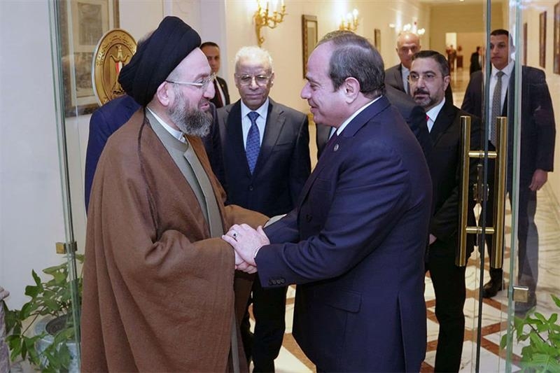 El-Sisi, Iraqi National Wisdom Movement leader affirm rejection of any Palestinian displacement proposals - Foreign Affairs