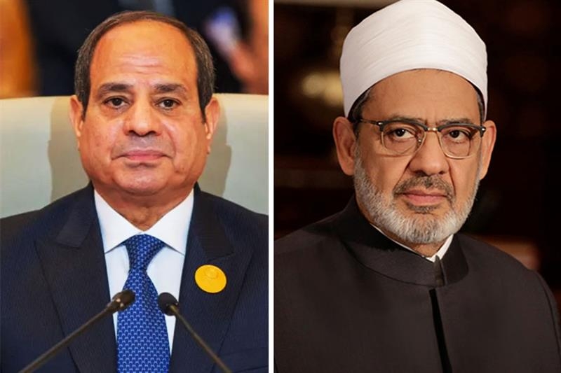 El-Sisi checks on Al-Azhar Grand Imam's health - Society