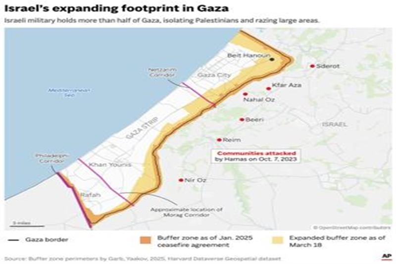 Israel controls 50% of Gaza squeezing Palestinians into shrinking wedges of land - War on Gaza