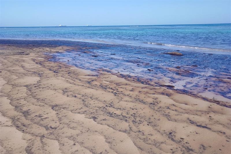 Egypt cleaning oil spill off South Sinai between Abu Rudeis and Sharm El-Sheikh - Society
