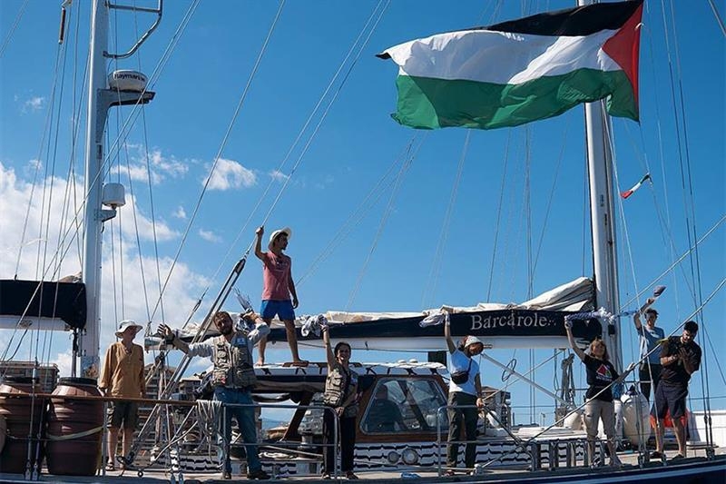 The Madleen aid ship reaches Egyptian waters on its way to break the Israeli siege on Gaza - War on Gaza