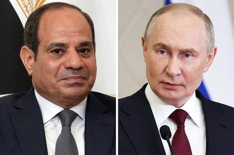 President El-Sisi condoles Putin over victims of Russia plane crash - Foreign Affairs