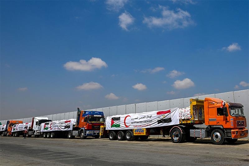 19th Egyptian aid convoy heads to Gaza - Foreign Affairs