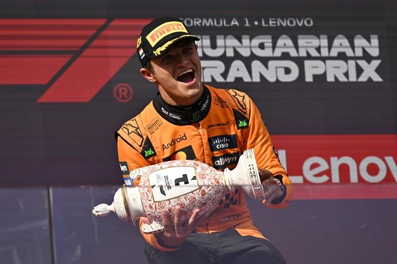 Formula One: Norris wins in Hungary to trim Piastri lead as McLaren reel off another 1-2 - Omni sports