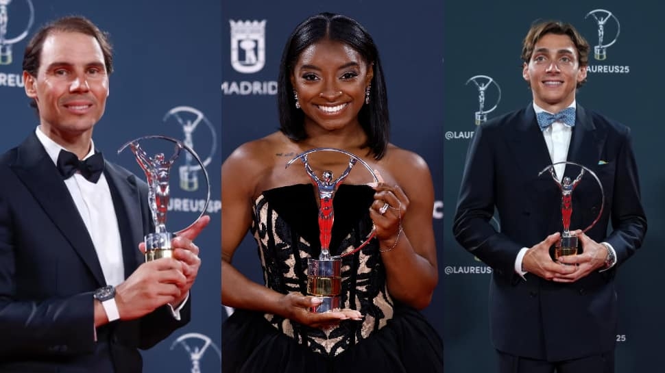 Laureus World Sports Awards 2025: Mondo Duplantis, Simone Biles Win Top Honours, Rafael Nadal Gets Special Recognition; Check Full List Of Winners