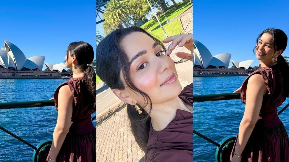 Sara Tendulkar Lights Up Sydney Opera House In Stylish Maroon Look