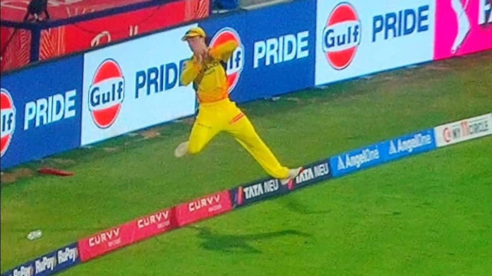 Dewald Brevis Unbelievable Catch Goes Viral During CSK vs PBKS In IPL 2025