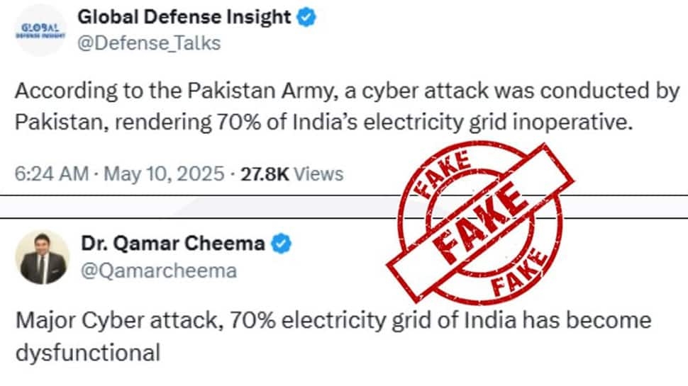 India-Pakistan War: Pak Cyber Attack Makes 70% Of India's Electricity Grid Dysfunctional? Here's The Truth