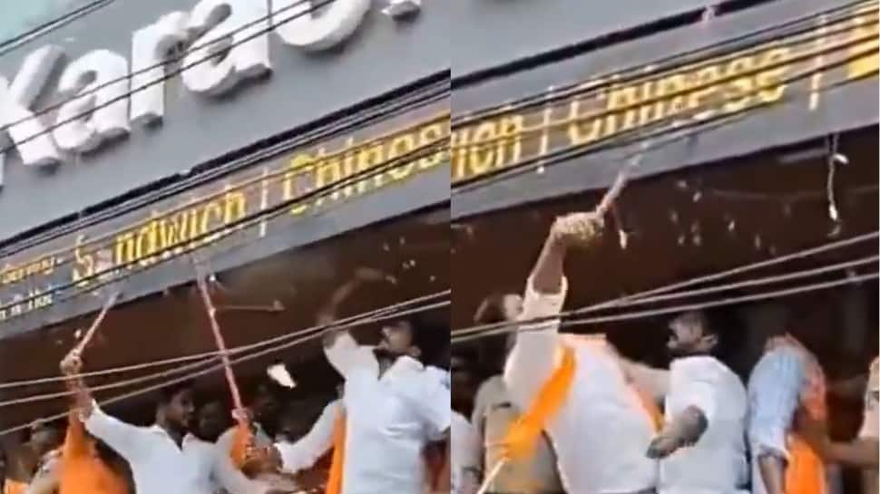 India-Pakistan Tensions Fallout: Protesters Target Hyderabad's Karachi Bakery, Demand Name Change