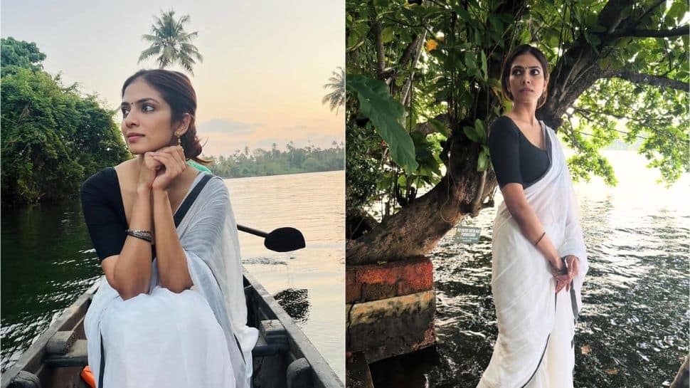 Malavika Mohanan's White Saree Look In Keralas Backwaters Goes Viral — Everything You Need To Know About The Sensational Star