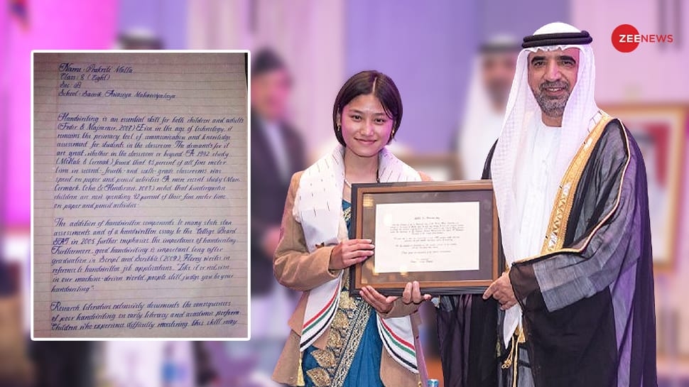 Meet The Girl With Most Beautiful Handwriting In World — Honored By Armed Forces And She Is Not From India, USA, Or Europe; She Is...