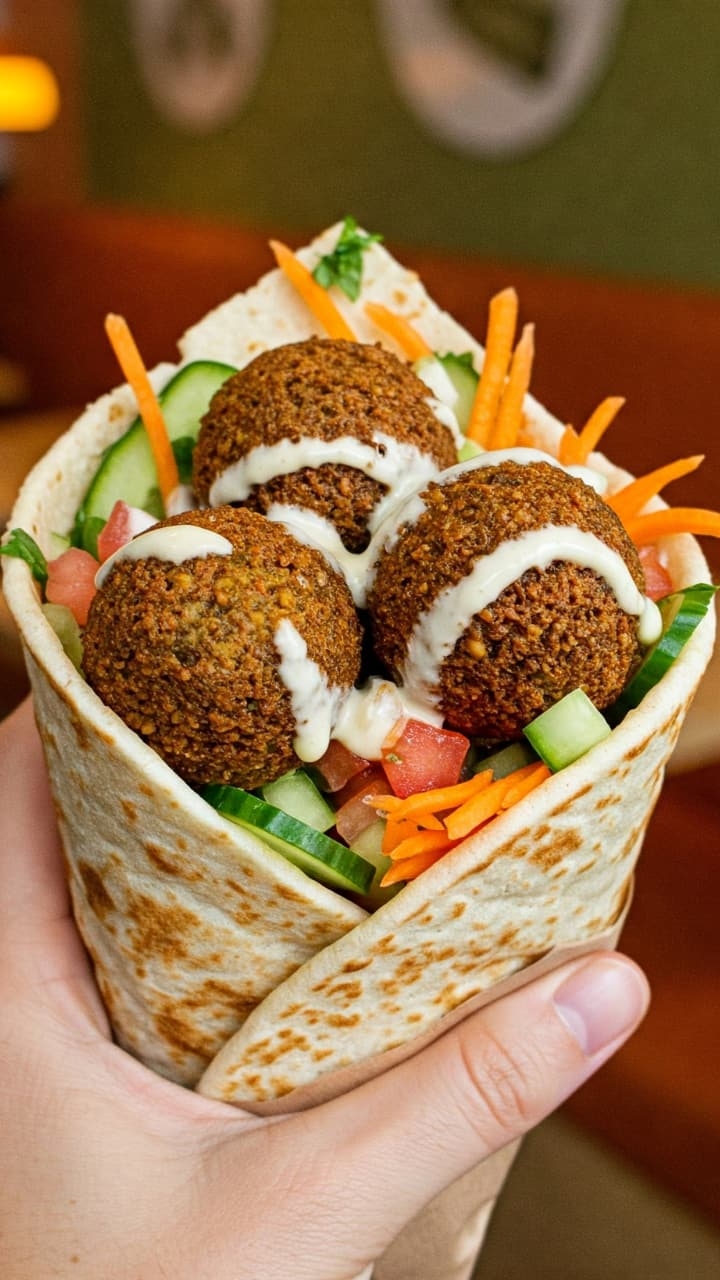 Crunchy, Fresh And Fast: Falafal Wraps In 7 Steps