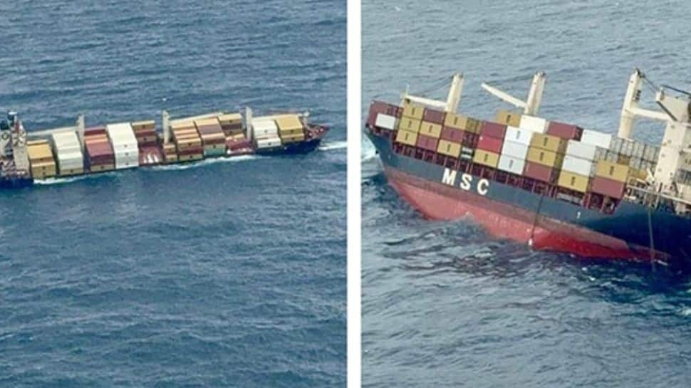 Rescue Ops On As Liberian Container Ship Tilts Sharply Off Kochi, 9 Crew Rescued