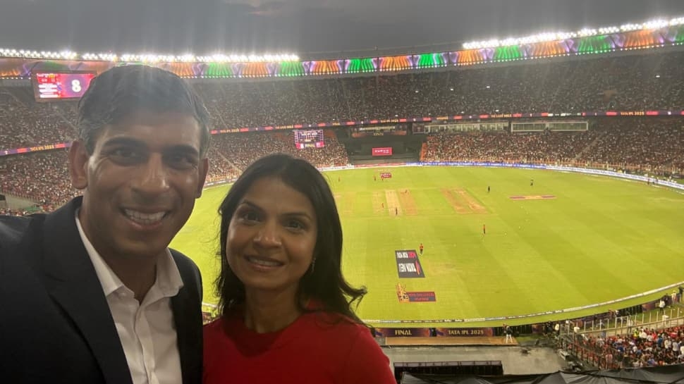 IPL 2025 Final: Former UK PM Rishi Sunak Cheers For RCB At Narendra Modi Stadium