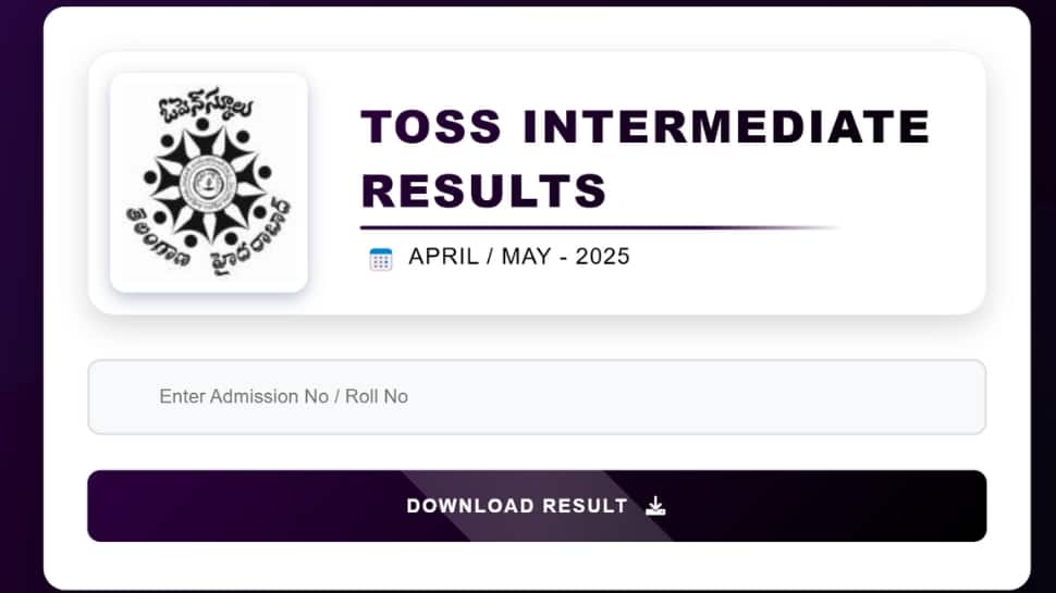TOSS SSC, Inter Results 2025 Released At telanganaopenschool.org- Check Direct Link, Steps To Download Here