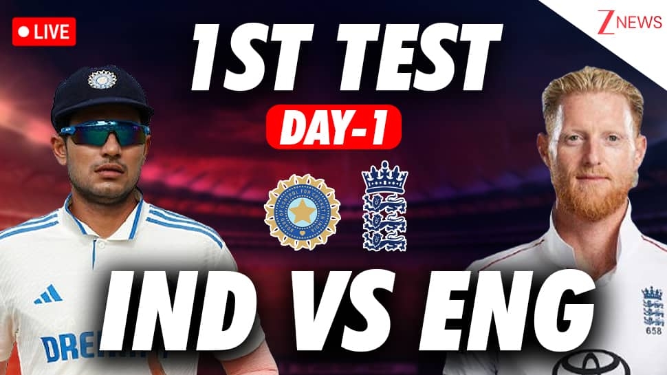 IND Vs ENG Live Cricket Score and Updates, 1st Test Day 1: India Start New Era Under Shubman Gills Captaincy
