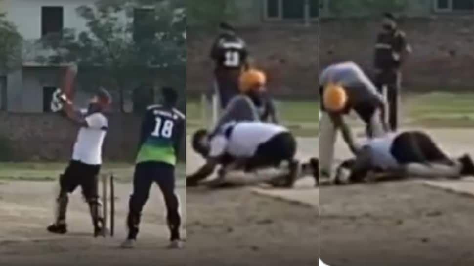 SHOCKING! Punjab Cricketer Collapses And Dies After Hitting Six In Local Firozpur Match, Video Goes Viral