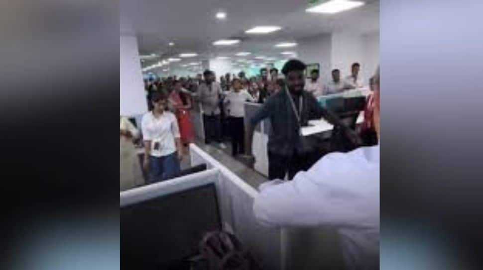 Viral: Employees Dance To Welcome Foreign Client; Sparks Controversy Over Workplace Decorum