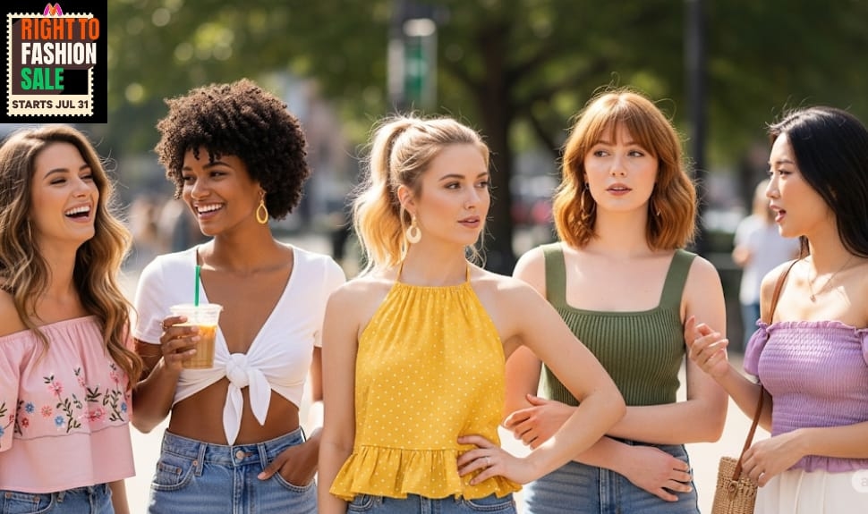 Trendy Tops to Turn Heads: Women's Tops from Myntra's Right to Fashion Sale