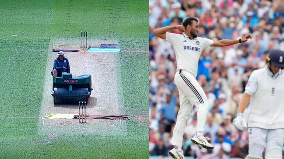 Can Heavy Roller Flatten India's Fightback? Oval Test Set for High-Stakes Final Day As England Need 35 Runs India Need 4 Wickets