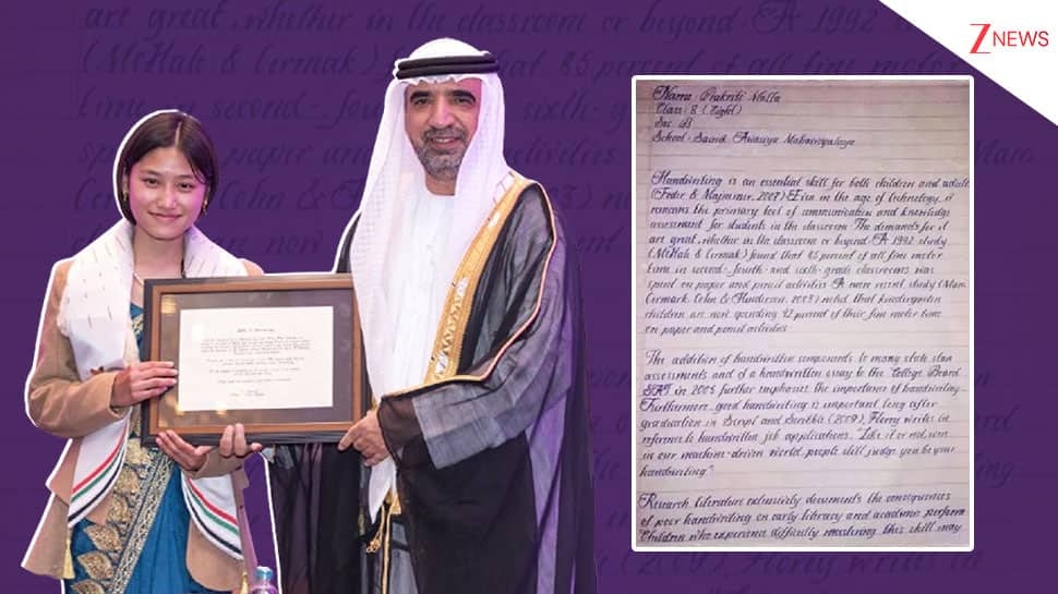 Meet The Girl With World's Most Beautiful Handwriting: Her Assignment Becomes Internet Sensation At Just 16, Honoured By Armed Forces; She Is Not From India...Know Who She Is...