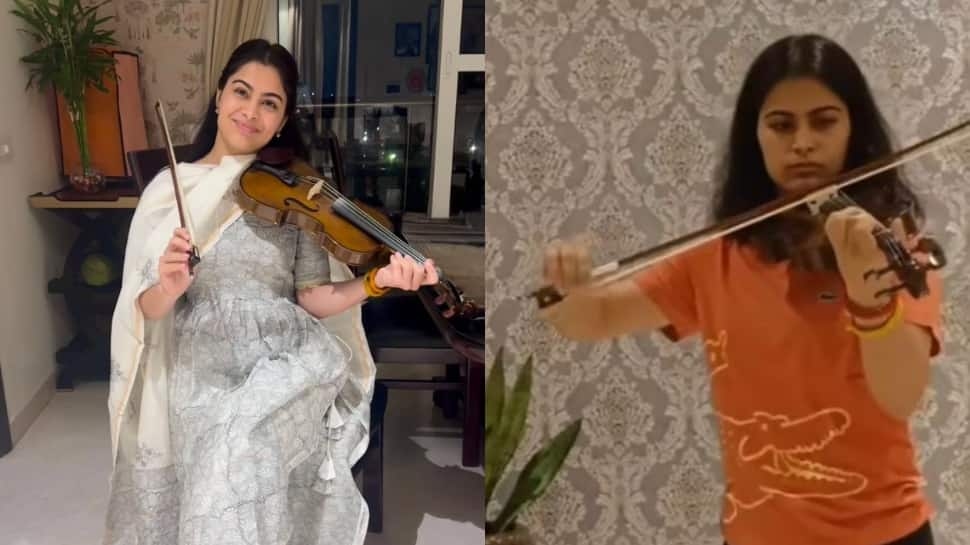 Independence Day 2025: Double Olympic Medallist Manu Bhaker Plays National Anthem Tune On Violin