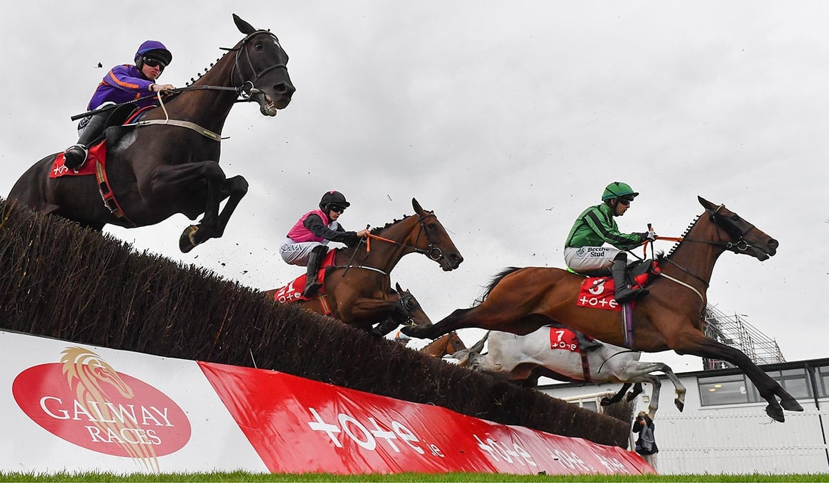 WATCH: 'It's all happening' at the Galway Races as designer shoes get caught in storm drain