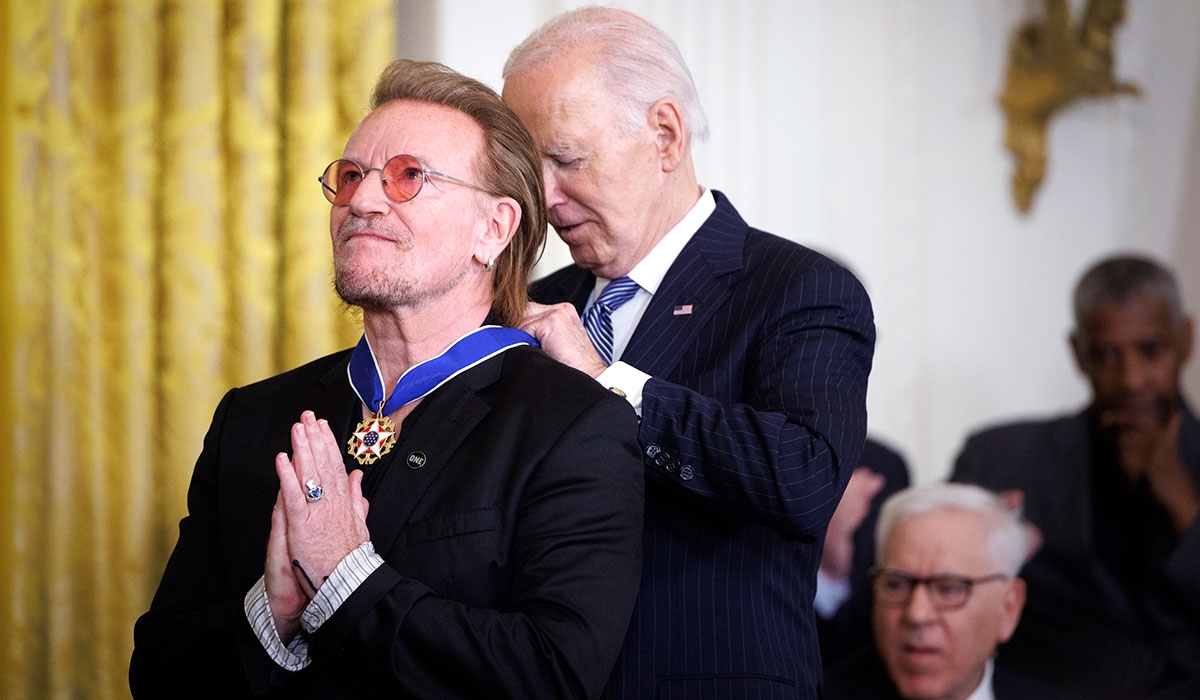 Bono responds to backlash over accepting Medal of Freedom from Joe Biden