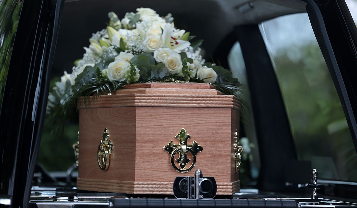 Julian Benson's funeral told ‘he's up there telling Pope Francis to go for it'