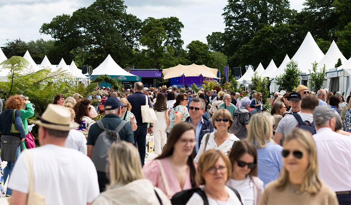 Bloom a hive of activity as crowds soak up the sun