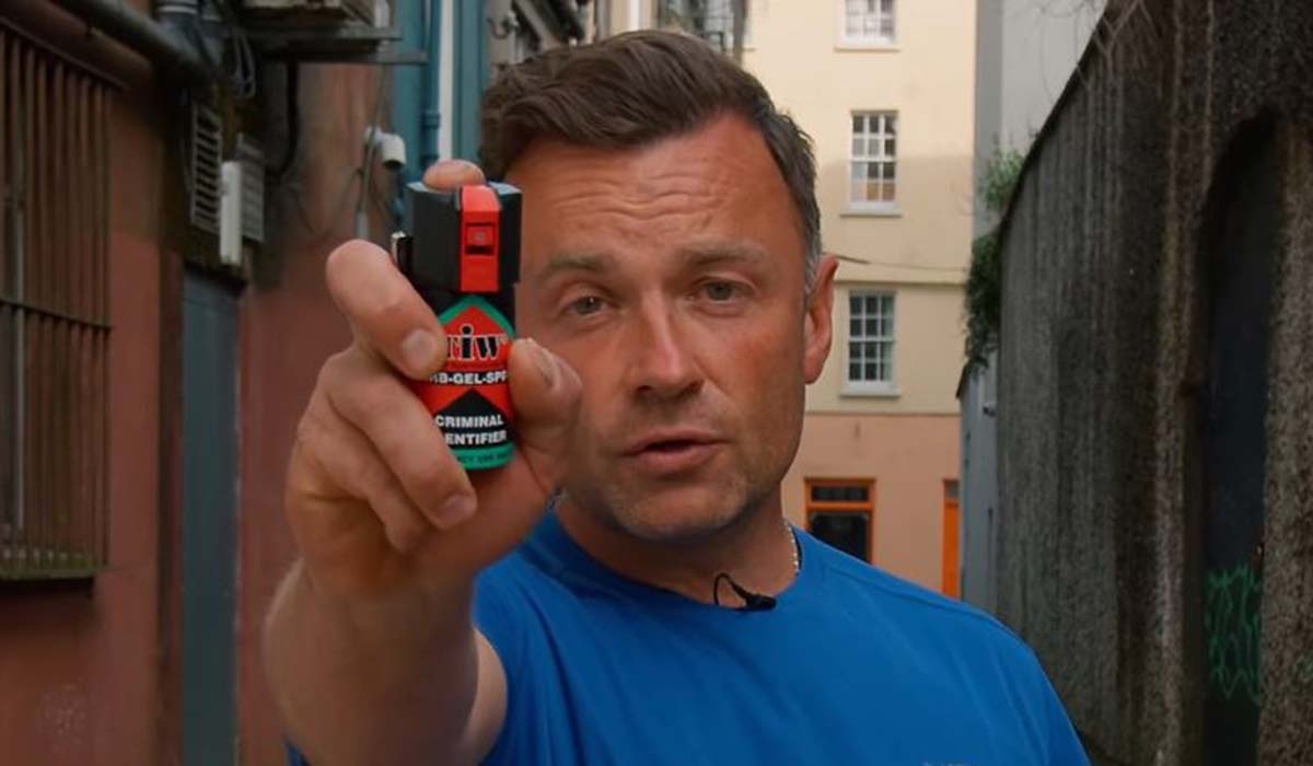 Far-right campaigner uses photos of migrants to sell 'criminal identifier' spray