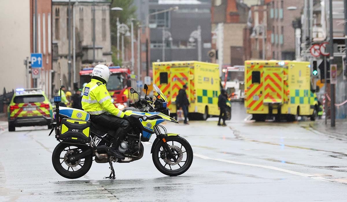 Five hospitalised after bus and ambulance collide in Dublin