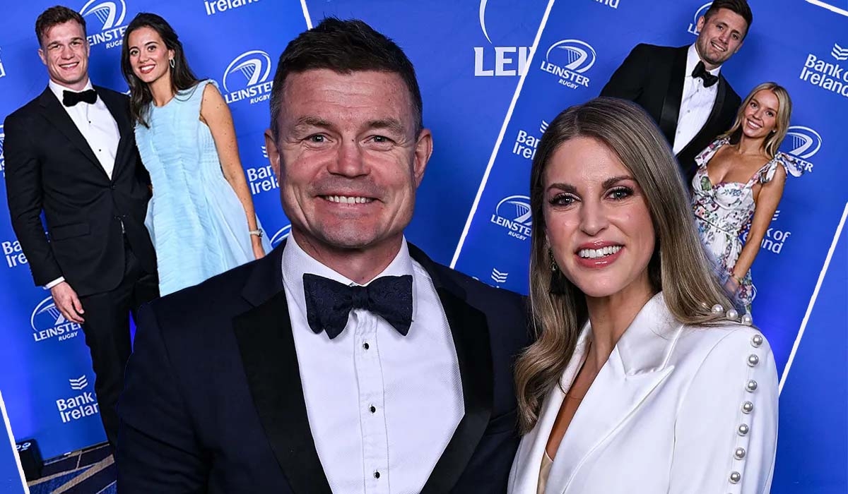 In Pics: Leinster stars and their other halves stun as BOD picks up major gong