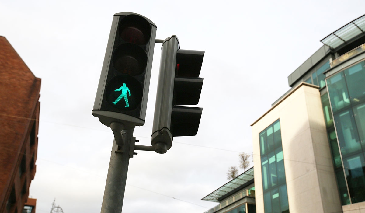Heads down, lights on: Dublin installs new light signals for phone-obsessed pedestrians