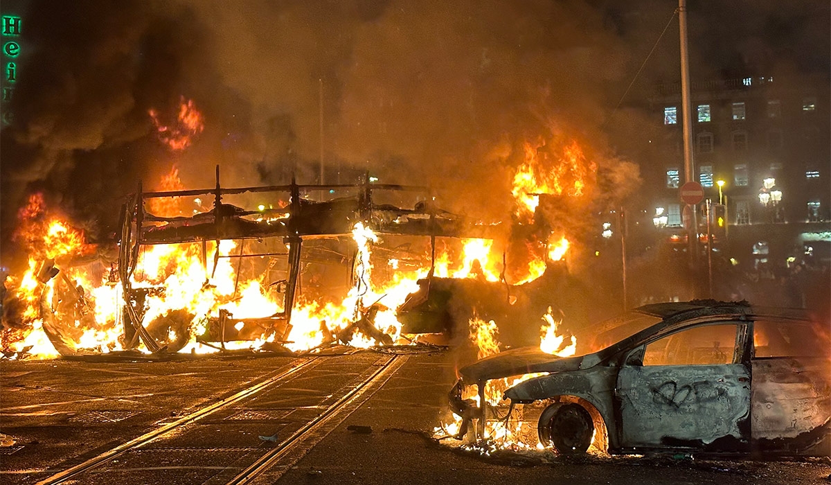 Woman charged with arson of bus during Dublin riots
