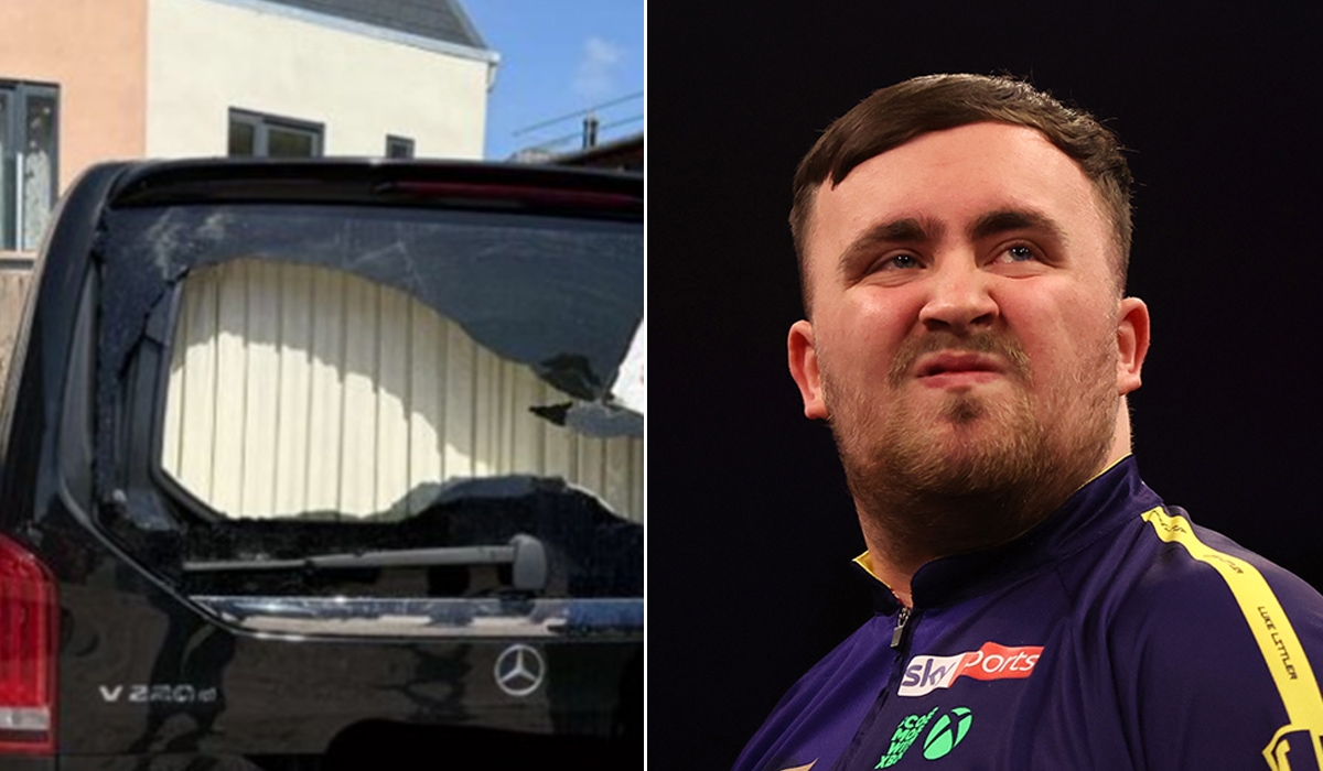 Luke Littler blasts 'scum of the earth' vandals after car is smashed during game