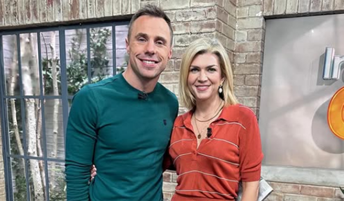 Tommy Bowe as competitive as ever in game of dodgeball against Muireann O'Connell