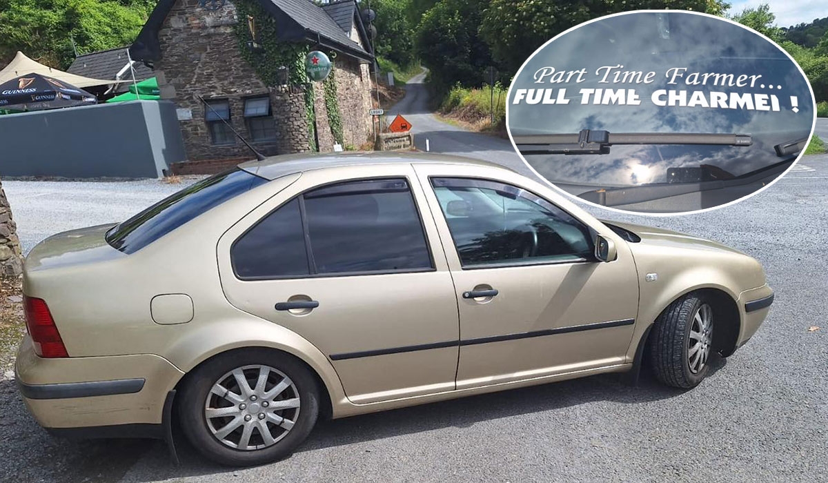 Part-time farmer, full-time charmer -- and completely out of luck with gardaí