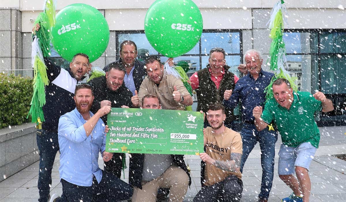 ‘Jack of all trades' group scoops final Prize in exclusive Irish EuroMillions draw