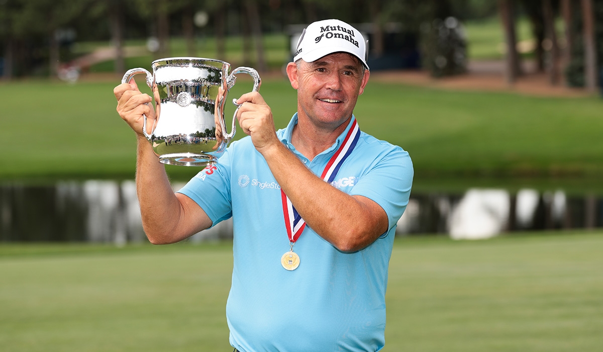 How much did Padraig Harrington earn from US Senior Open win?