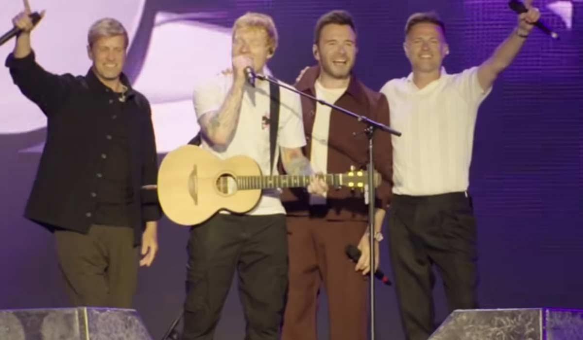 WATCH: Ed Sheeran makes admission about childhood as he brings Westlife on stage during gig