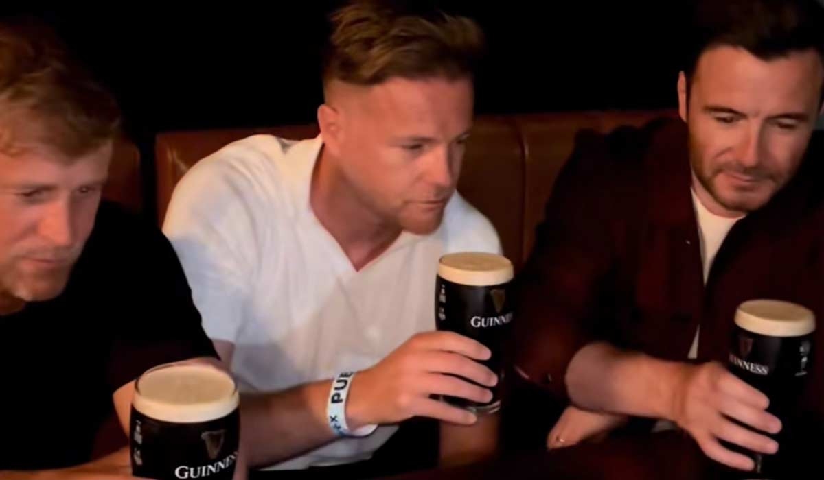 Nicky Byrne needs VAR after Westlife lads try 'splitting the G'