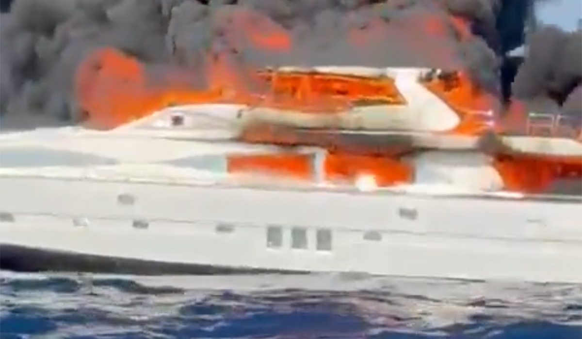€1.6million yacht bursts into flames off Ibiza coast