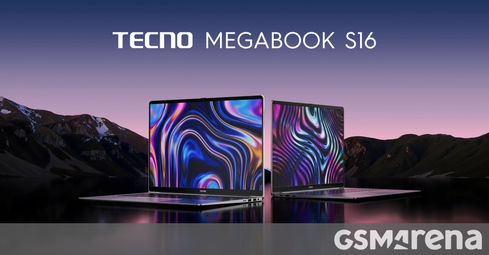 Tecno Megabook S16 laptop announced with AI smarts, 16-inch screen