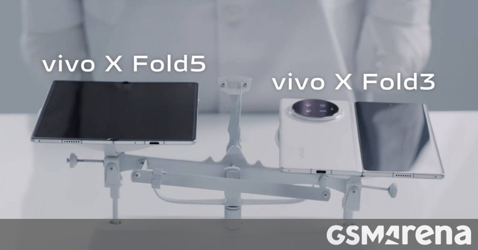 The vivo X Fold5 will weigh less than X Fold3's 219g as teaser video shows