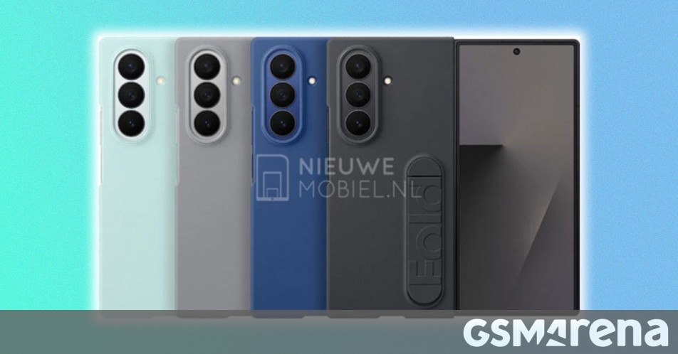 Galaxy Z Fold7's official cases leak
