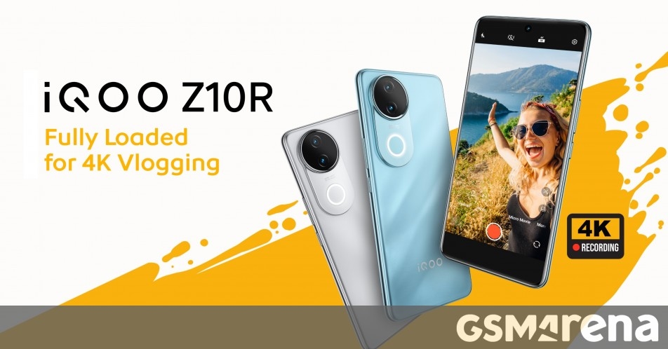 iQOO Z10R unveiled with the Dimensity 7400 SoC, 4K selfie camera, and quad-curved AMOLED display