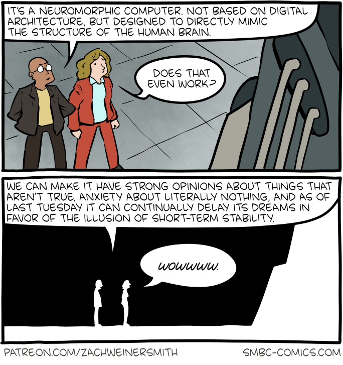 Saturday Morning Breakfast Cereal by Zach Weinersmith for Tue, 06 May 2025