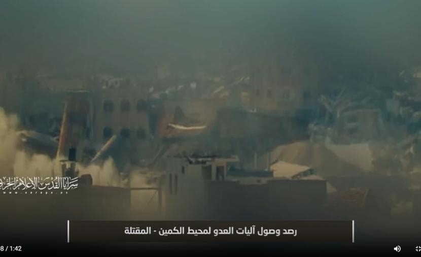 بالفيديو سرايا القدس تنفذ كمينًا هندسيًا بقوة من جيش الاحتلال شرقي غزة