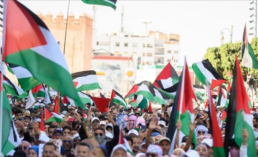 بالصور مظاهرات في موريتانيا والمغرب واليمن تنديداً بالعدوان الإسرائيلي على غزة وإيران